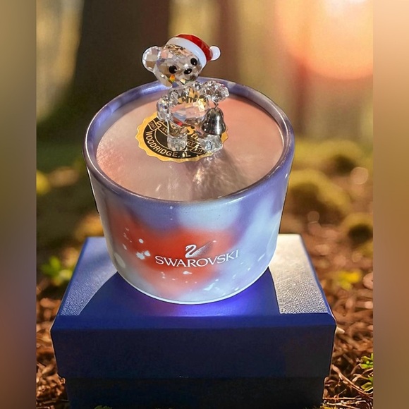 Swarovski Kris Bear Holiday Collection 2013 5003400 Bear W Red Hat & Bell Used - Picture 11 of 15